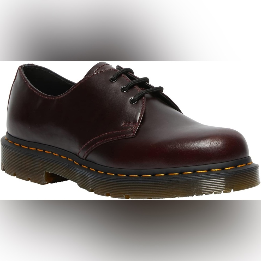 Dr. Martens Burgundy Leather Oxfords